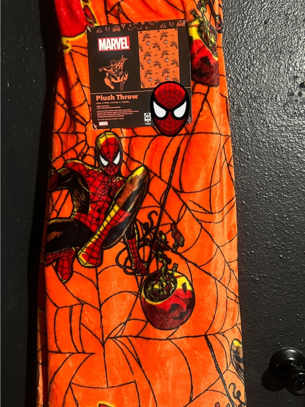 Spiderman Halloween Blanket